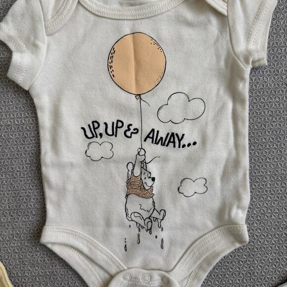 Disney Baby Pooh Bear Bodysuit & Two (2) Bibs - Picture 3 of 5